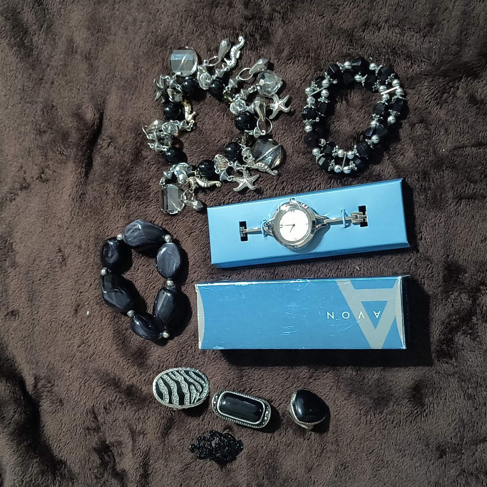 Bundle Of Bracelets, Watch And Rings